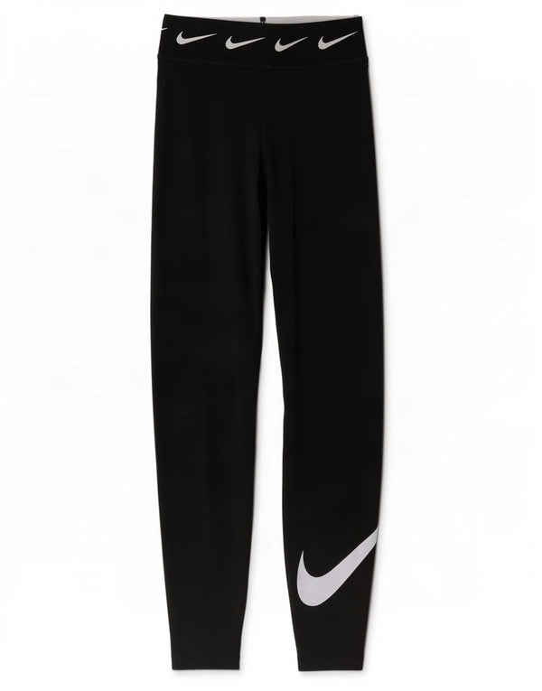 Leggings grafici da donna Nike UK 6 XS cotone blu navy