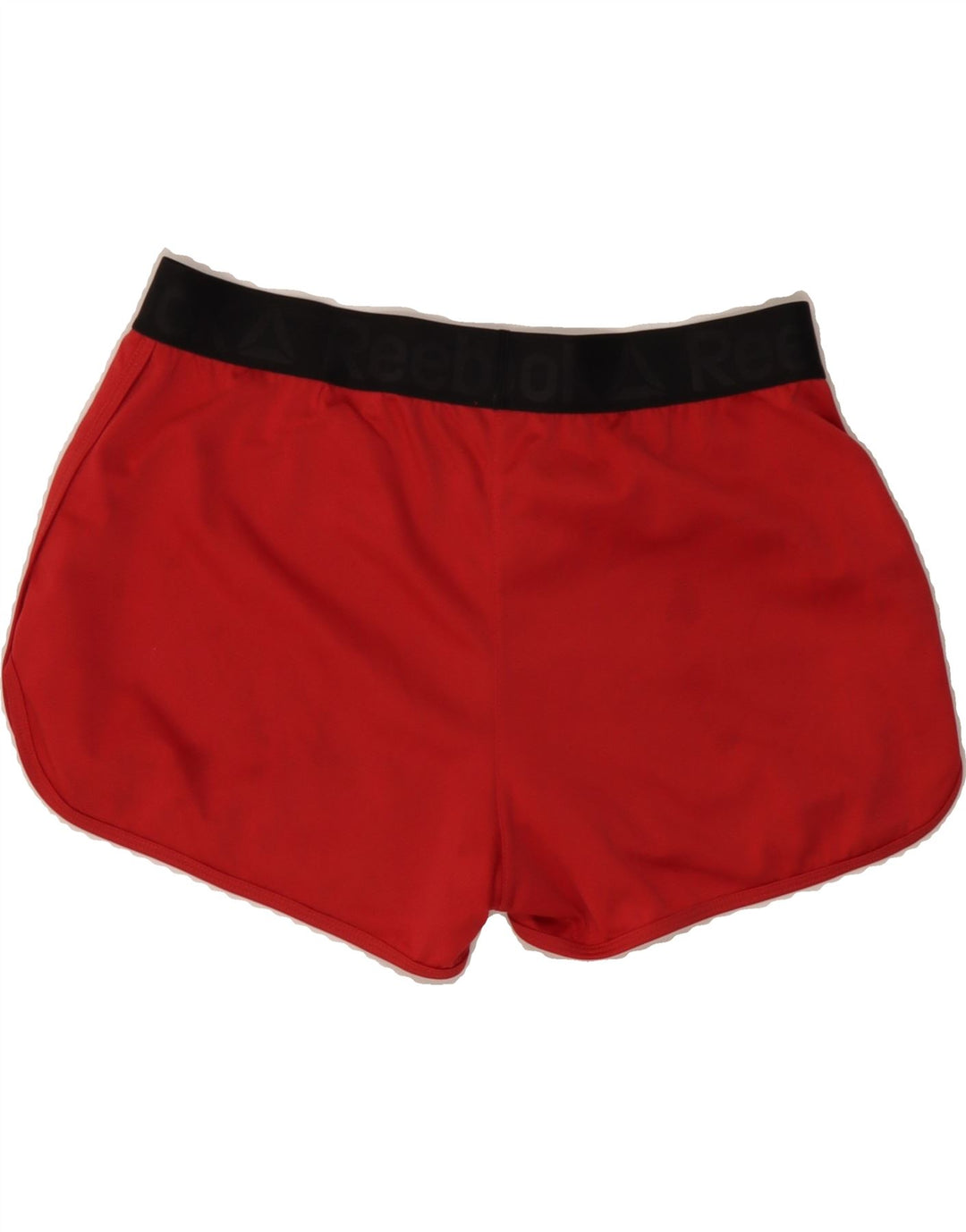 REEBOK Womens Graphic Sport Shorts UK 8/10 Small  Red Polyester Vintage Reebok and Second-Hand Reebok from Messina Hembry 