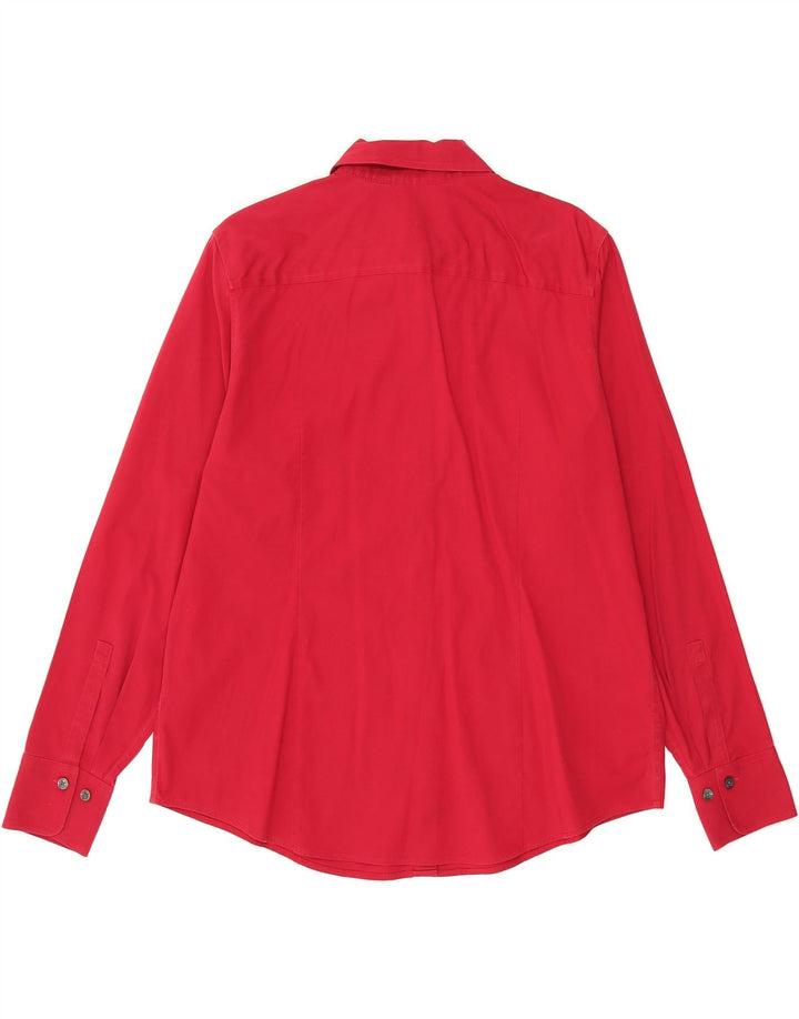 EDDIE BAUER Womens Shirt UK 18 XL Red Cotton Vintage Eddie Bauer and Second-Hand Eddie Bauer from Messina Hembry 