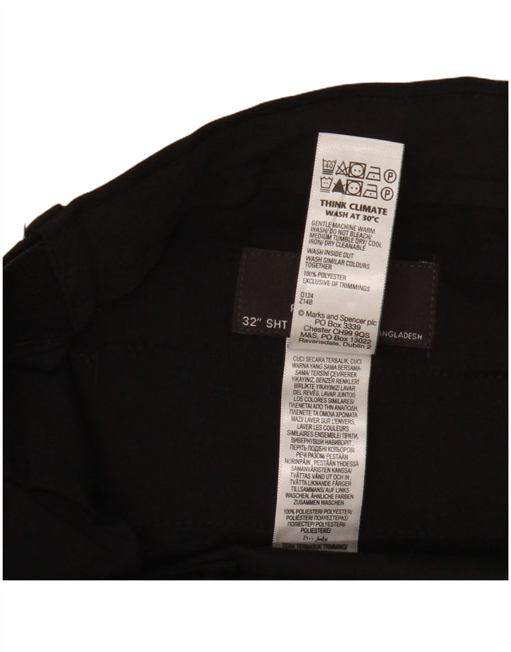 Pantaloni chino vestibilità regolare da uomo Marks & Spencer W32 L29 poliestere nero