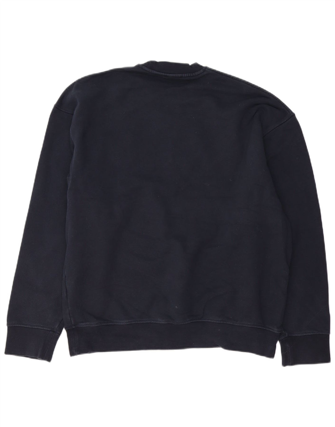 COS Felpa da uomo Maglione grande in cotone blu navy