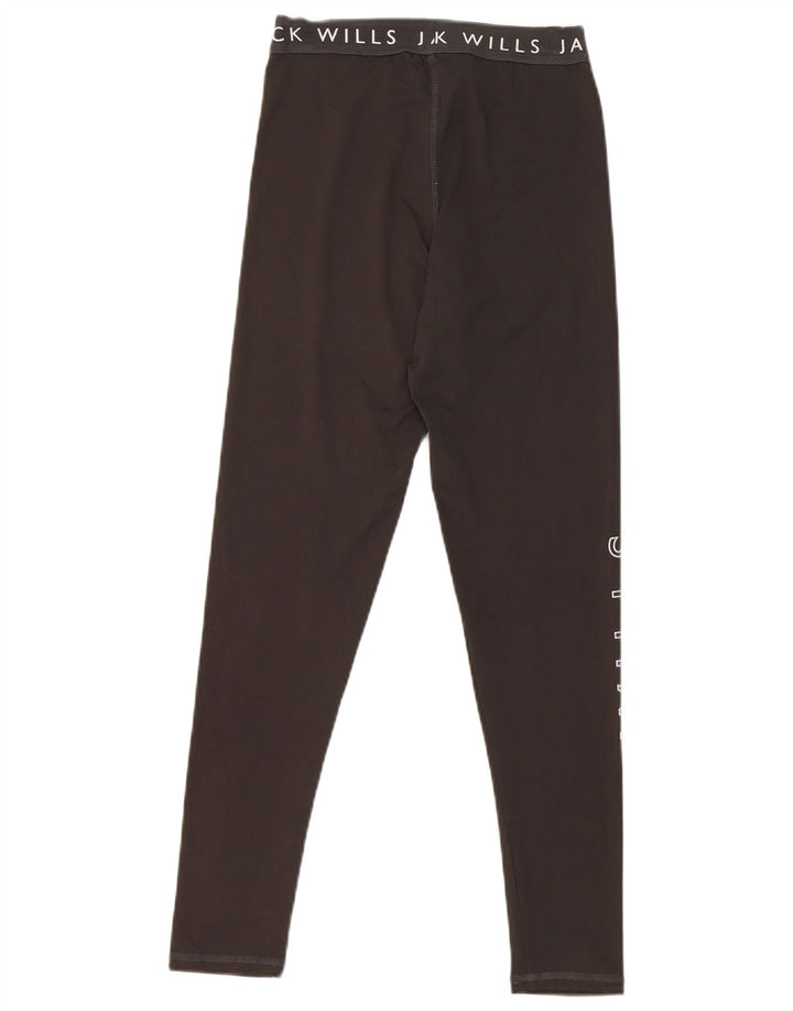 Leggings grafici da donna Jack Wills UK 8 piccolo poliestere nero