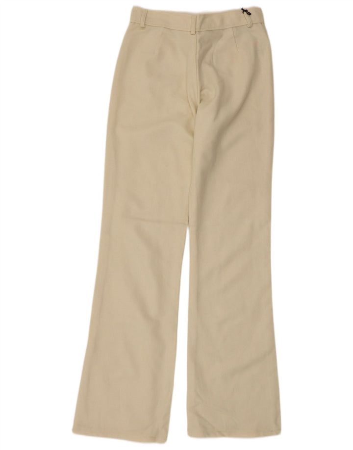 Pantaloni casual bootcut da donna vintage EU 40 medi W28 L32 Beige