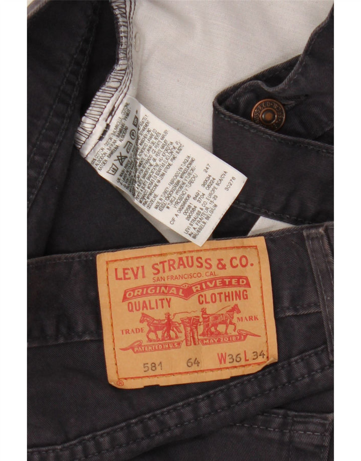 Levi's Uomo 581 Jeans dritti W36 L30 Cotone blu navy