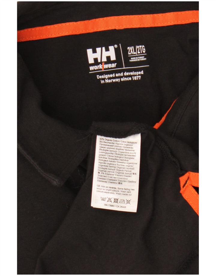 Polo grafica da uomo Helly Hansen 2XL cotone nero