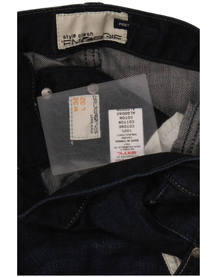 Jeans dritti da uomo ENERGIE W38 L27 cotone blu navy