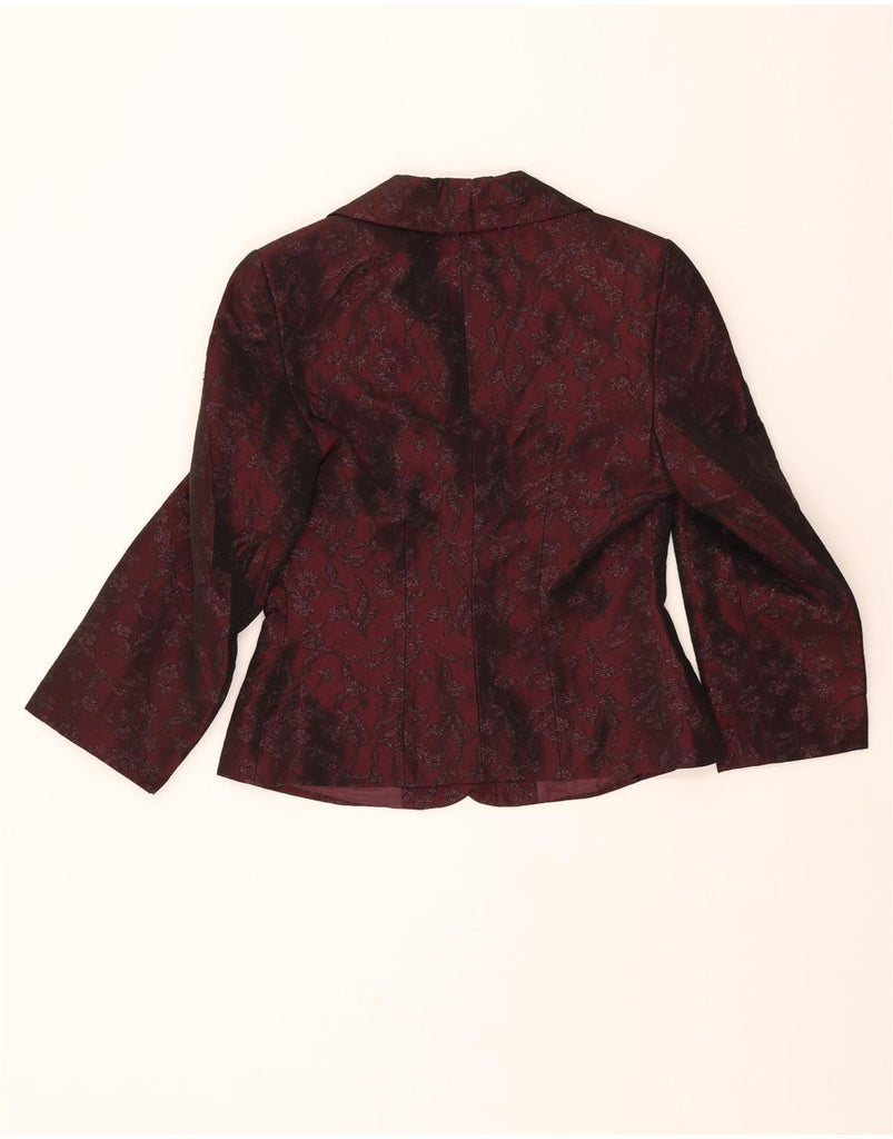 JOHN BENTLEY Womens 2 Piece Skirt Set UK 8/10 Small W26 Burgundy Floral Vintage John Bentley and Second-Hand John Bentley from Messina Hembry 