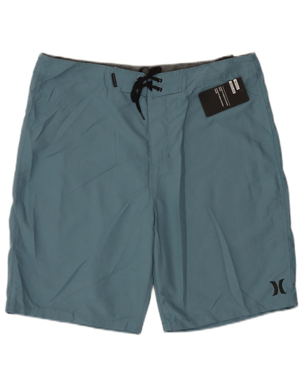 Pantaloncini da bagno da uomo Hurley grandi in poliestere blu