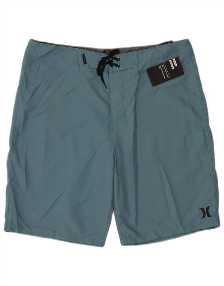 Pantaloncini da bagno da uomo Hurley grandi in poliestere blu