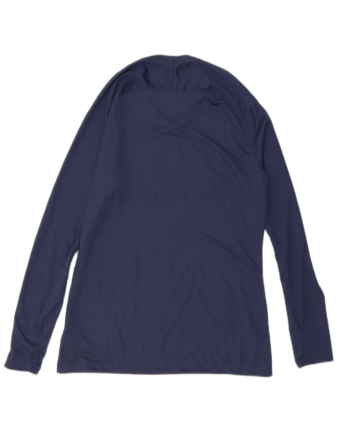 Nike - Maglia da uomo Dri Fit slim fit a maniche lunghe, grande, in poliestere blu navy