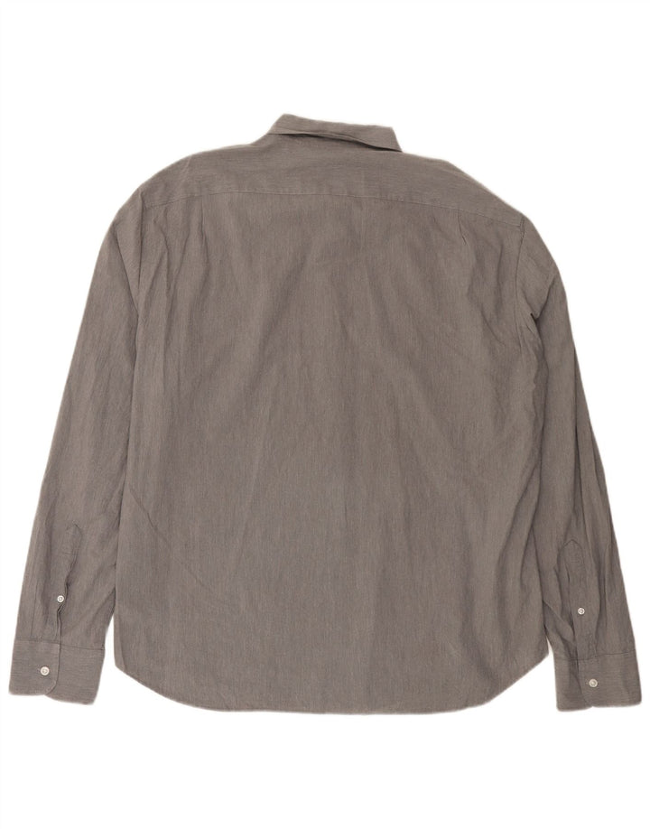 Camicia slim da uomo J. CREW XL in cotone grigio