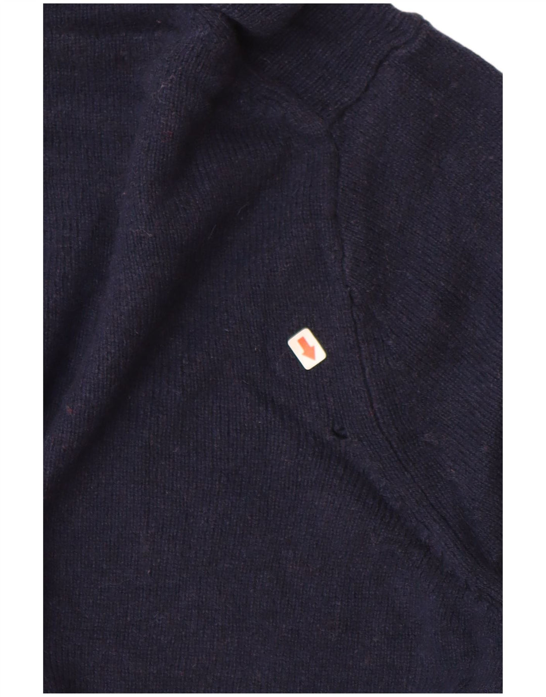 Marks & Spencer Maglione da uomo con scollo a barca grande in lana blu navy