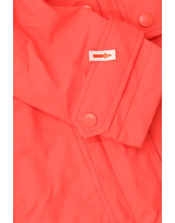 Giacca antipioggia oversize con cappuccio da donna Marks & Spencer UK 8 piccola arancione