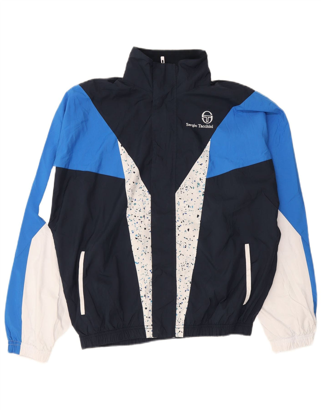 Giacca da ginnastica da uomo Sergio Tacchini, colore blu navy medio