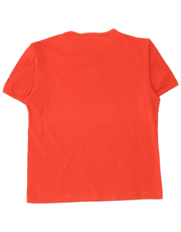 T-shirt da donna Guess UK 18 XL rossa in cotone