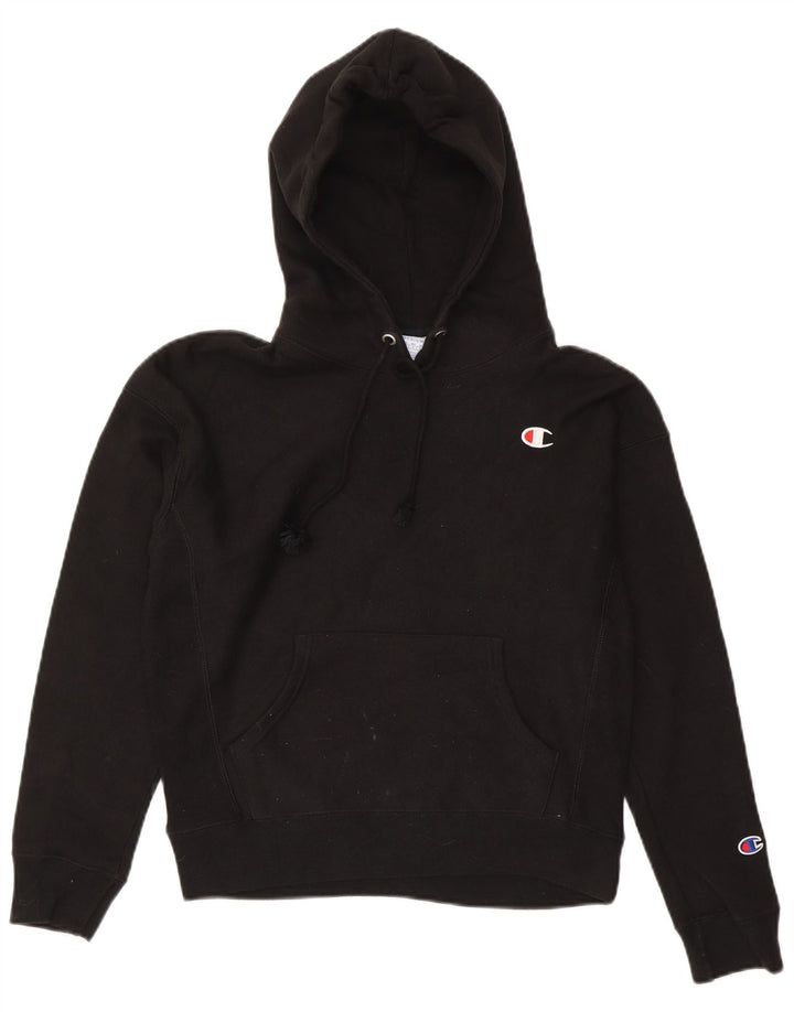 Felpa con cappuccio da donna Champion UK 14 cotone nero medio