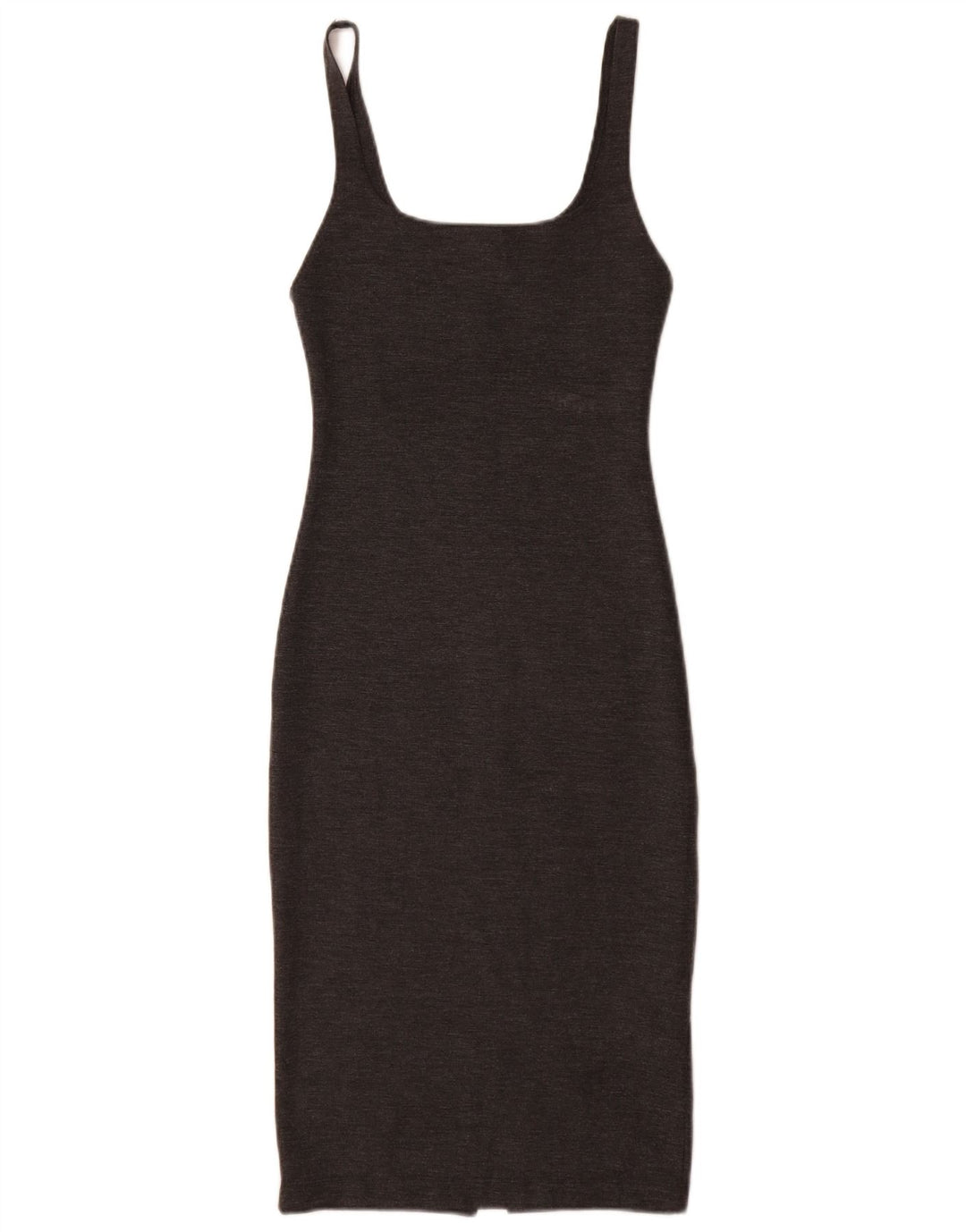 Abito aderente senza maniche da donna Zara UK 8 piccolo poliestere grigio