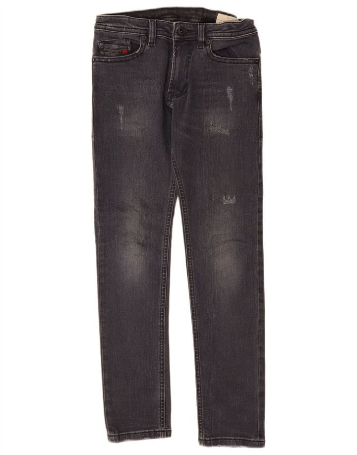 DIESEL Ragazzi Thommer Slim Skinny Jeans 11-12 anni W26 L28 Cotone grigio