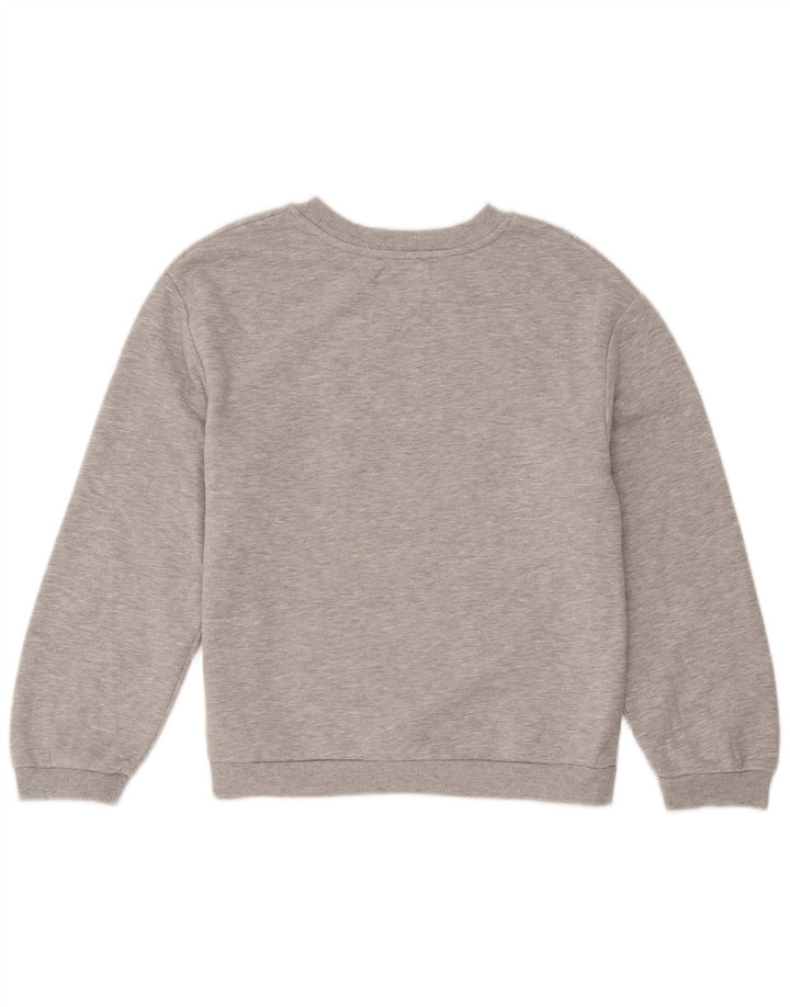 Felpa con grafica Zara da donna, maglione UK 10, piccola, grigia chiazzata