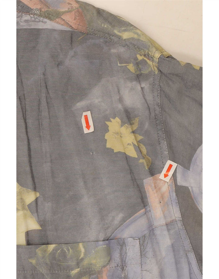Camicia da uomo Comint grigio medio floreale