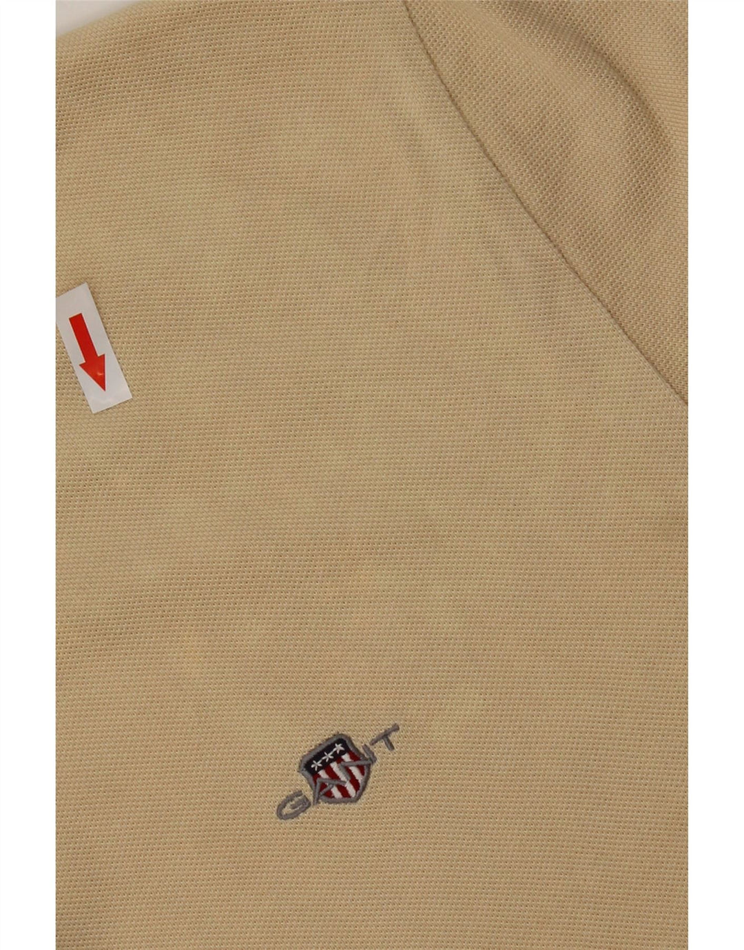 Polo da uomo GANT grande in cotone beige