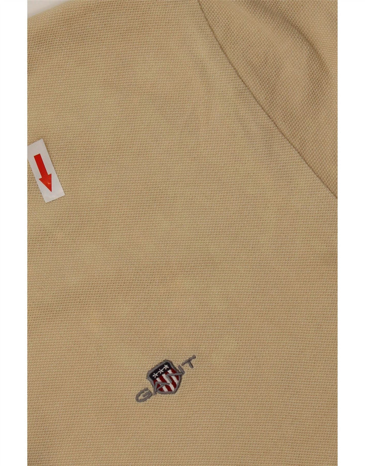 Polo da uomo GANT grande in cotone beige