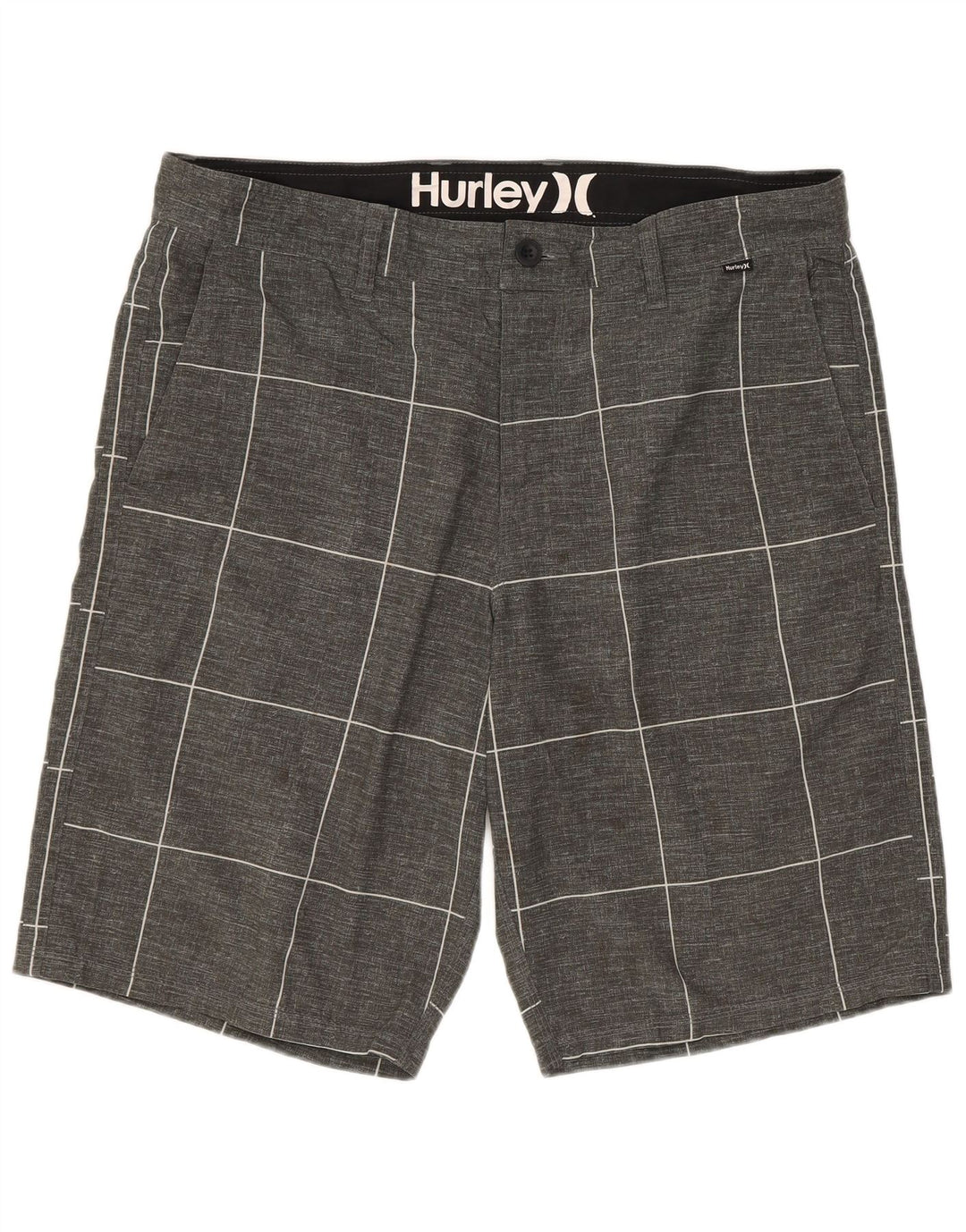 Pantaloncini chino da uomo Hurley W34 grandi grigi geometrici