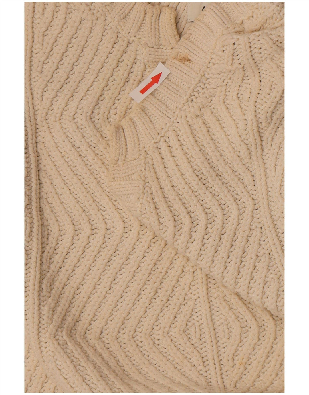 Maglione maglione con scollo a V da donna Marks & Spencer UK 10 piccolo bianco sporco