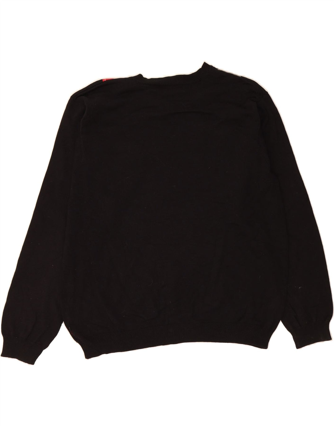 IZOD Mens V-Neck Jumper Sweater XL Black Argyle/Diamond Cotton Vintage Izod and Second-Hand Izod from Messina Hembry 