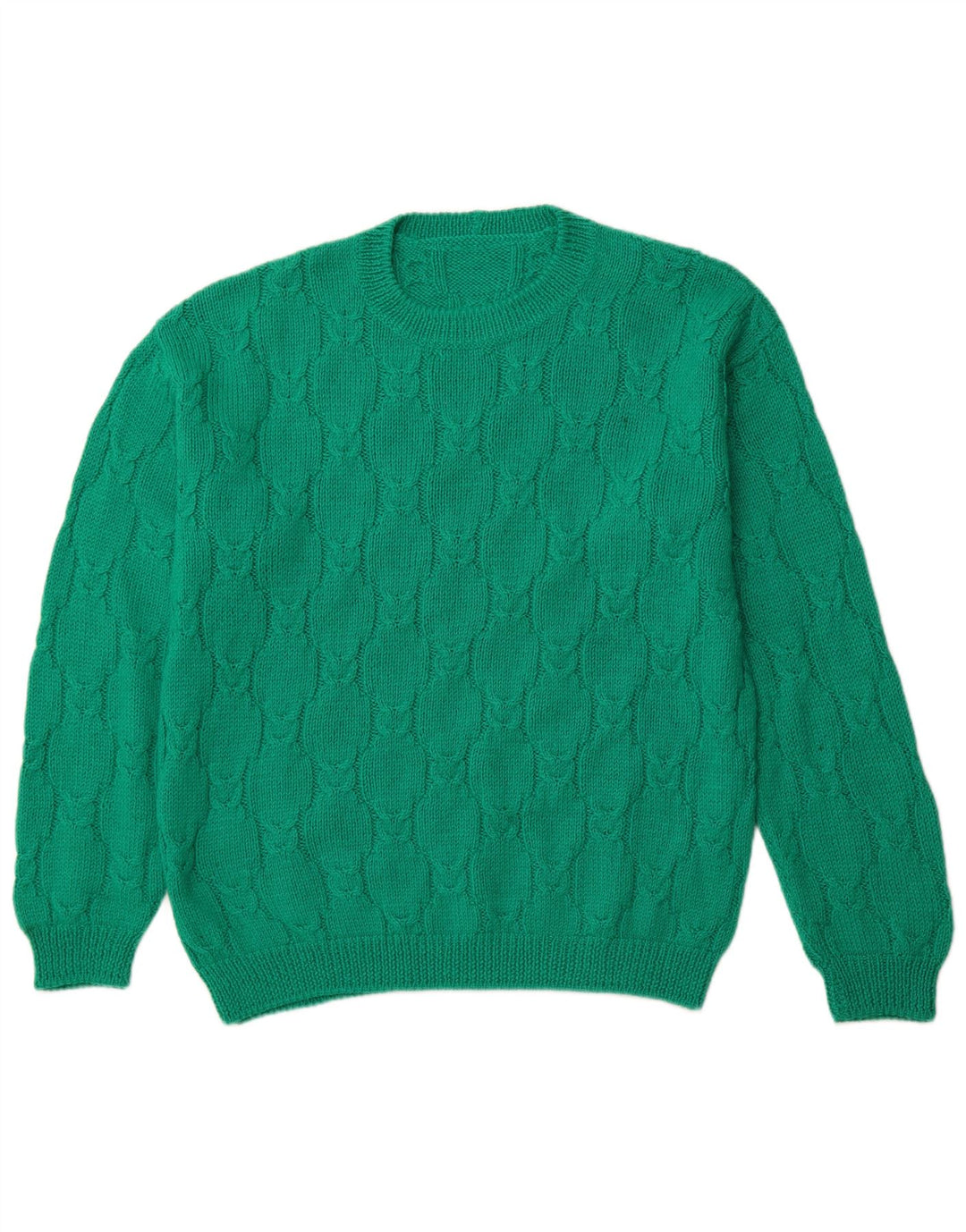 Maglione maglione girocollo da uomo VINTAGE XL verde