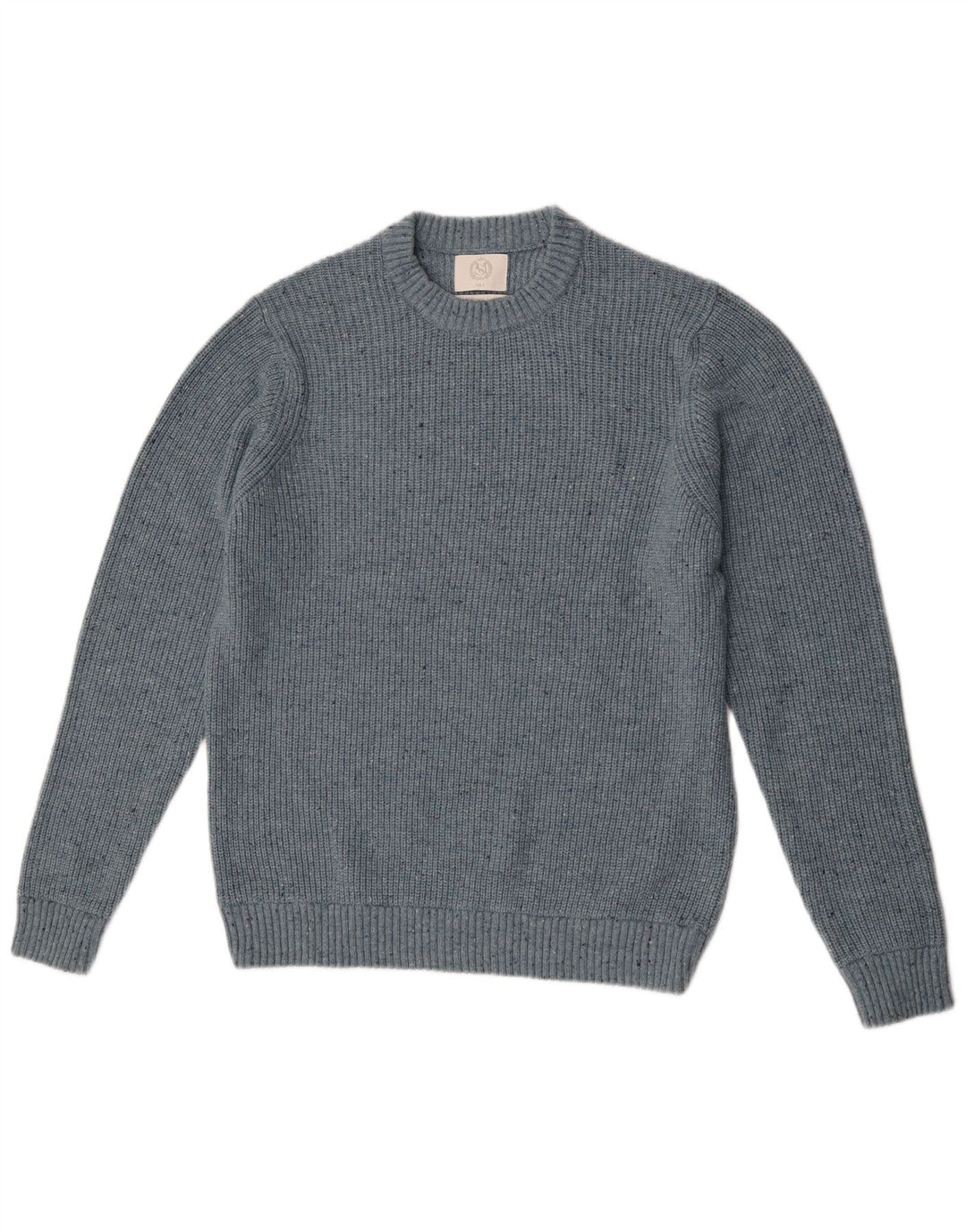 Maglione maglione girocollo da uomo Marks & Spencer grande poliammide screziato blu