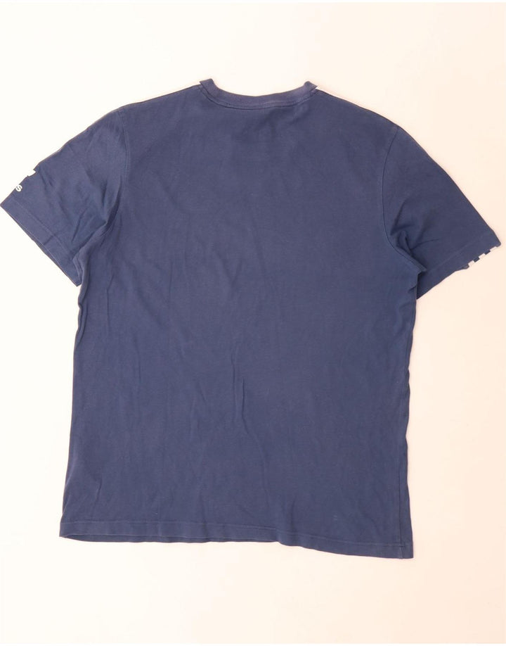 T-shirt da uomo Adidas Top in cotone blu medio