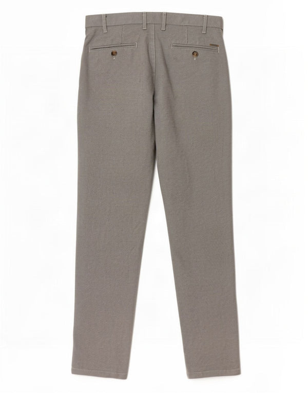 Pantaloni da abito slim da donna Zara EU 40 medi W31 L30 cotone pied de poule grigio