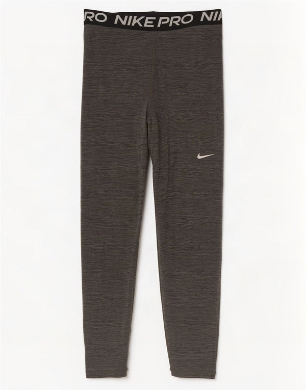 Leggings grafici da donna Nike UK 8 Small Poliestere color block grigio
