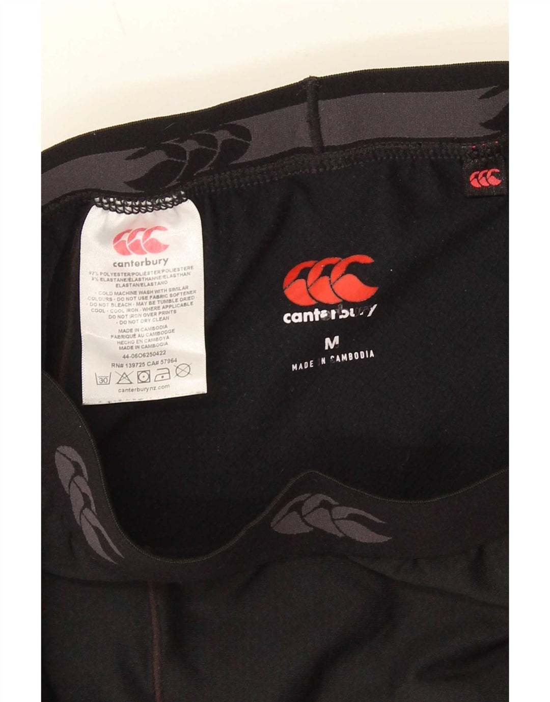 Leggings grafici da uomo Canterbury poliestere nero medio