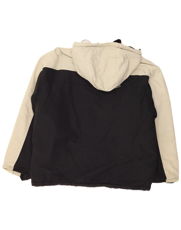 Giacca a vento con cappuccio da uomo CHAMPION UK 40 Large Black Colourblock