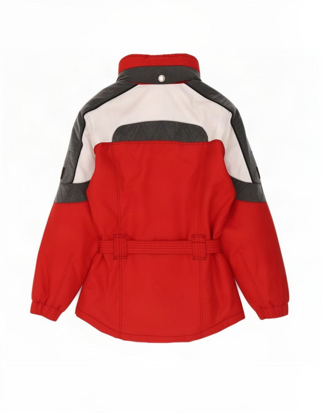 Giacca da sci con cappuccio da donna Sorry UK 14 Large Red Colourblock