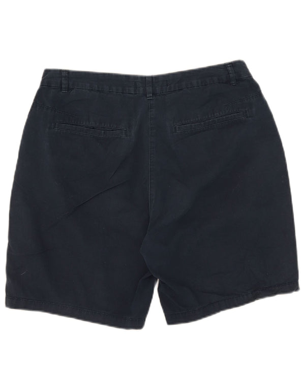 Pantaloncini chino da donna Marks & Spencer UK 12 medi W31 cotone blu navy