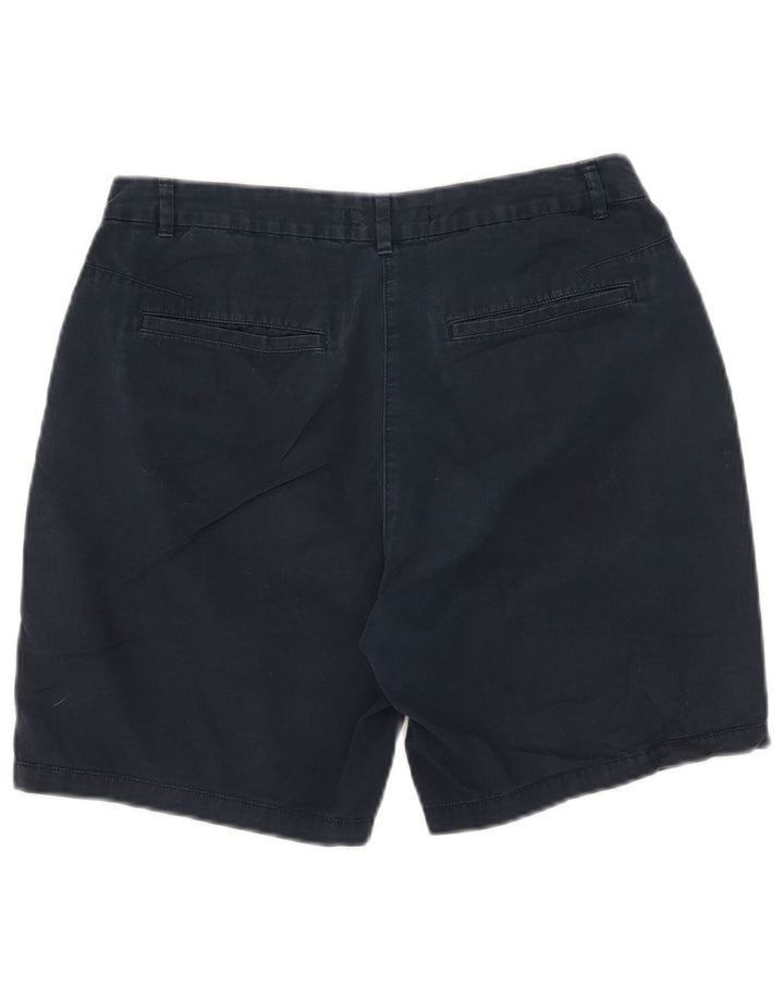 Pantaloncini chino da donna Marks & Spencer UK 12 medi W31 cotone blu navy