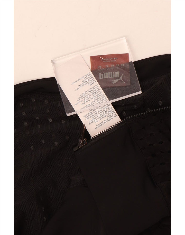 Giacca da ginnastica corta oversize con grafica PUMA da donna UK 10 piccola nera