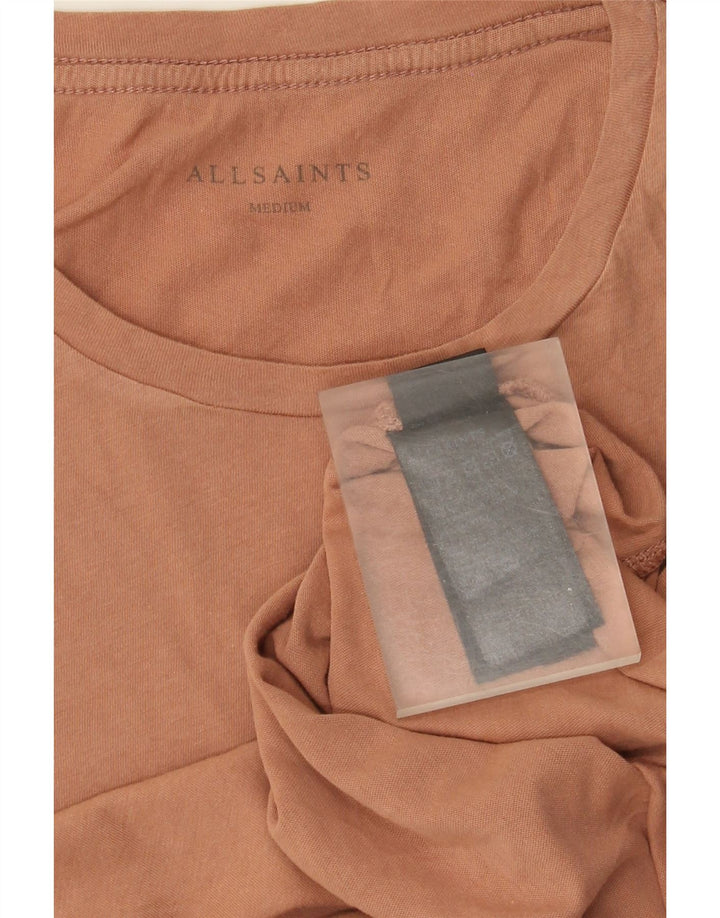 T-shirt da uomo All Saints Top in cotone marrone medio