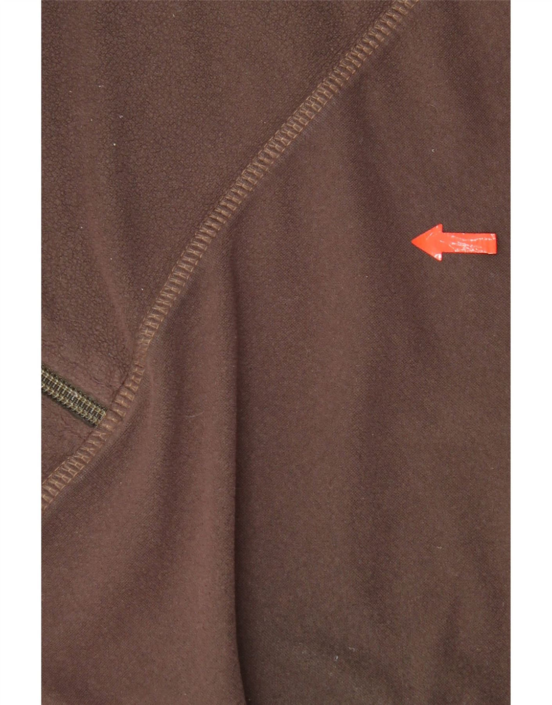 Maglione in pile da uomo con zip intera Jack Wolfskin, grande marrone