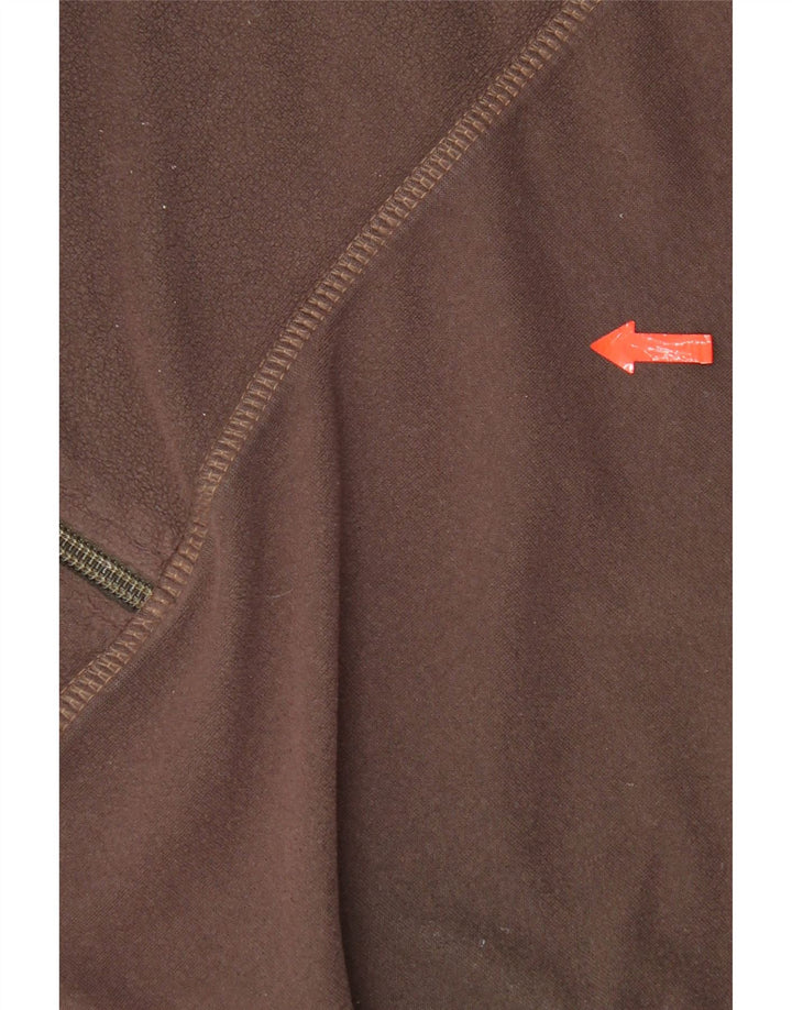 Maglione in pile da uomo con zip intera Jack Wolfskin, grande marrone