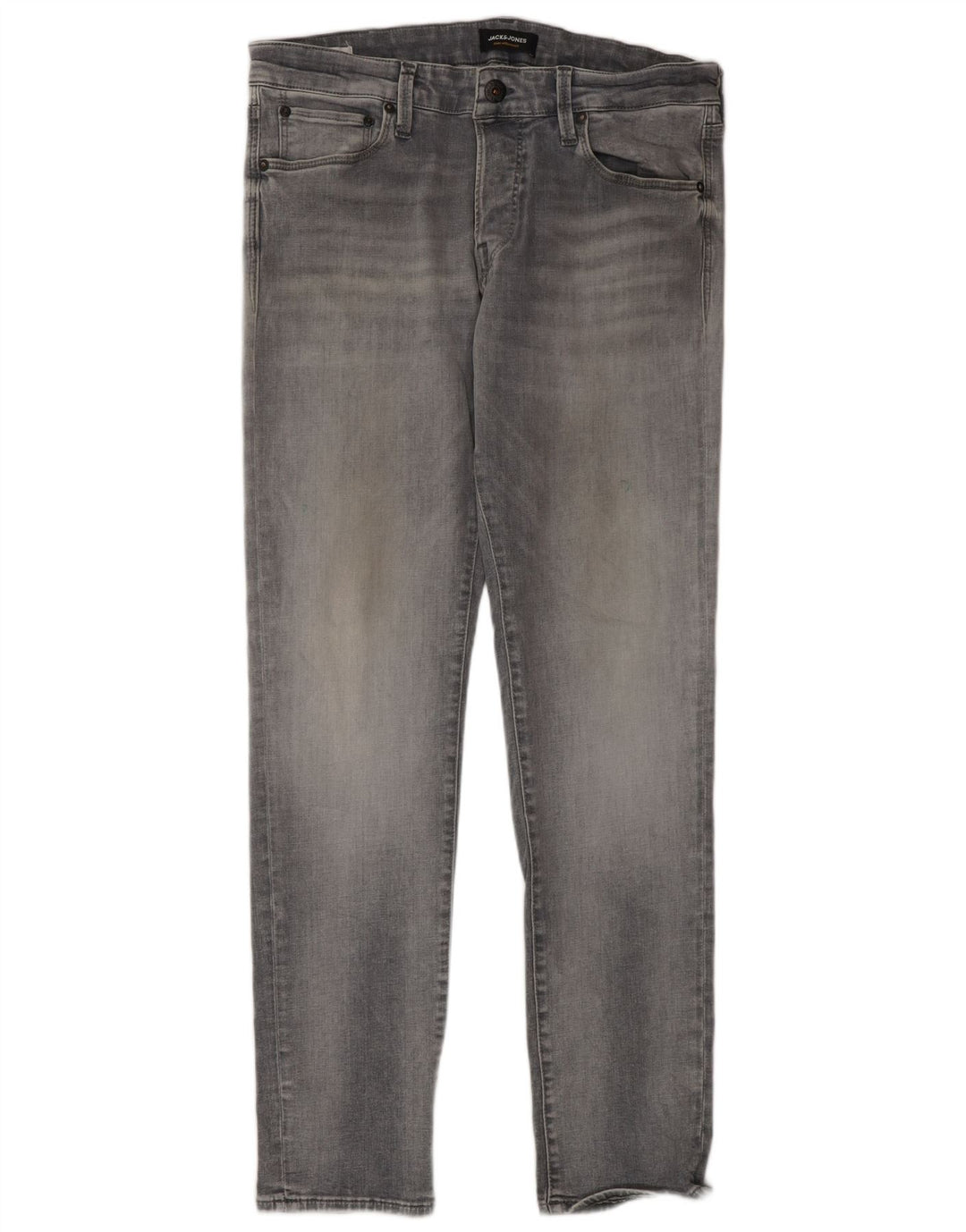 JACK & JONES Jeans slim da uomo W34 L32 Cotone grigio