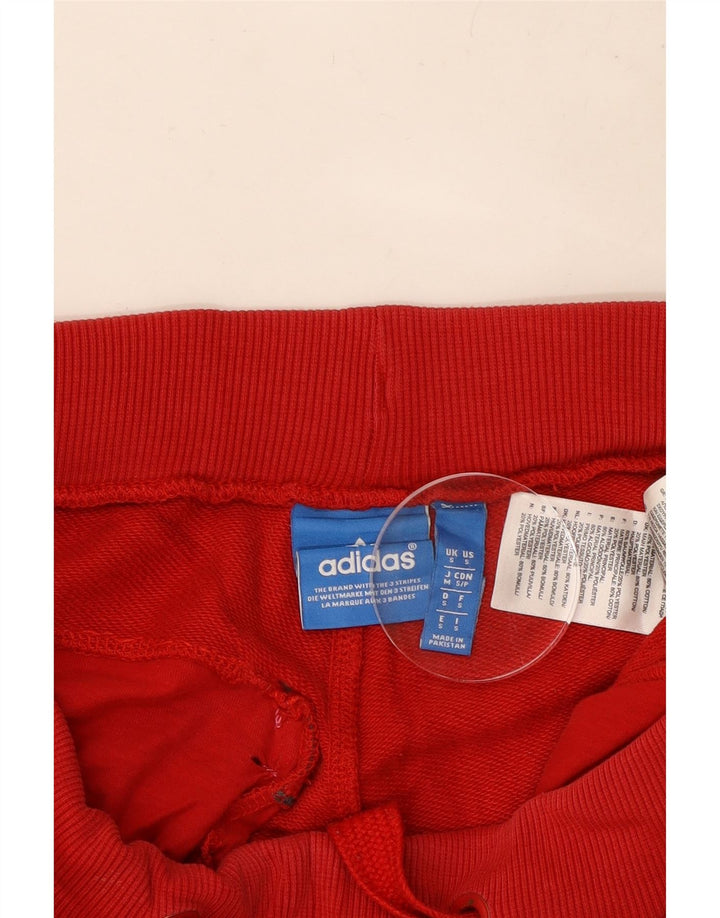 Pantaloni da tuta da uomo ADIDAS Joggers piccoli in cotone rosso