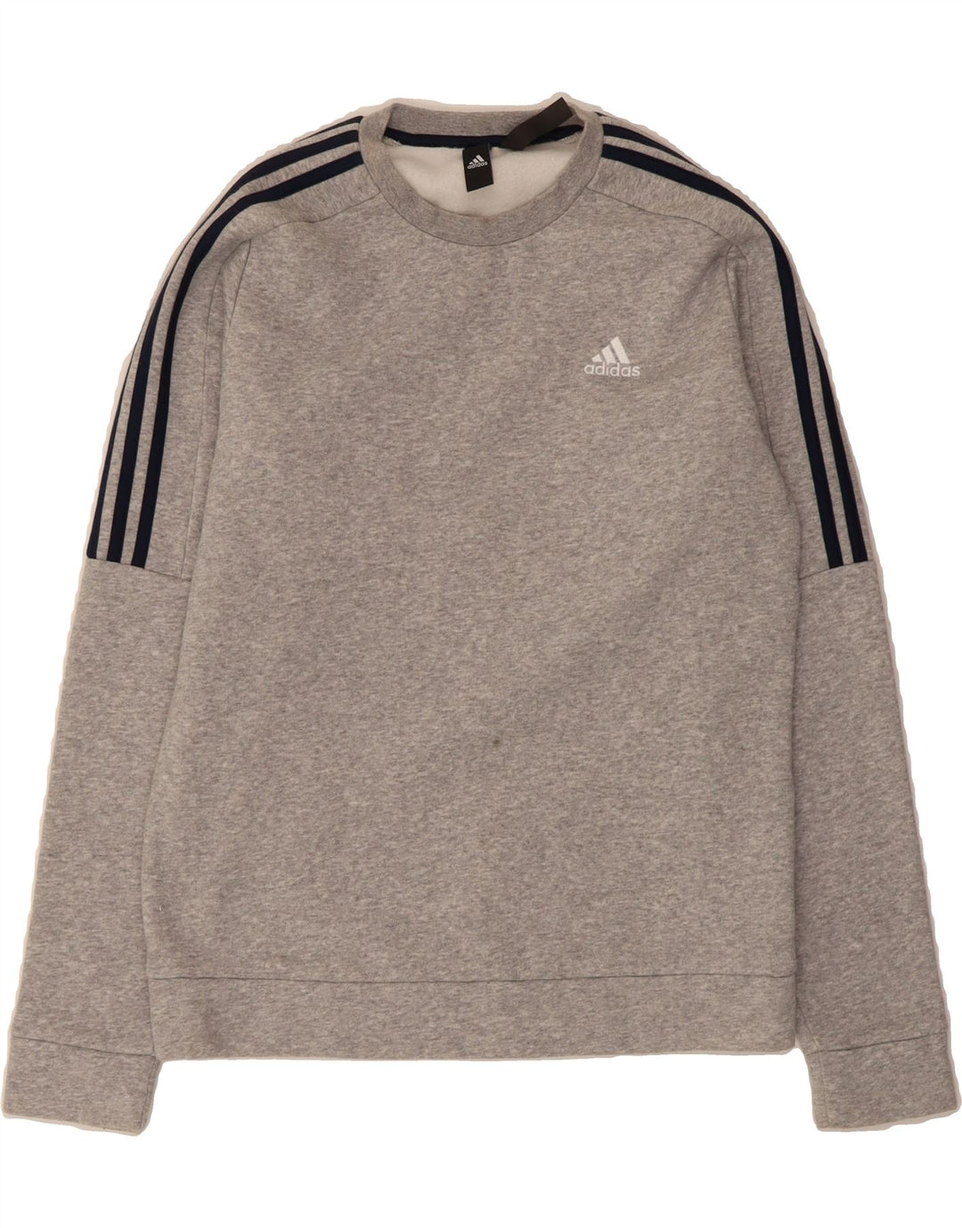 ADIDAS Mens Sweatshirt Jumper Small Grey Cotton Vintage Adidas and Second-Hand Adidas from Messina Hembry 