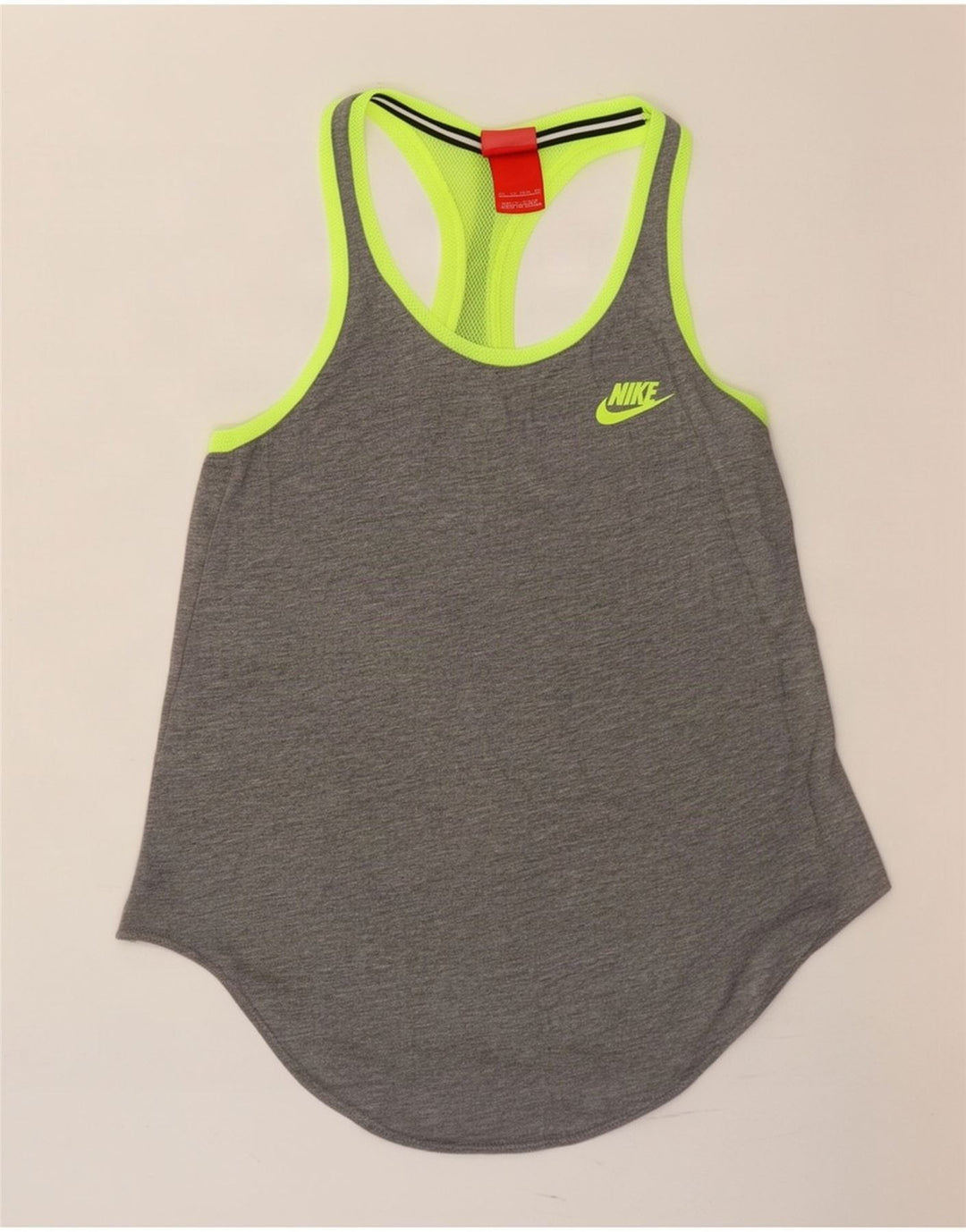 Canotta Nike da donna UK 6 XS grigio color block