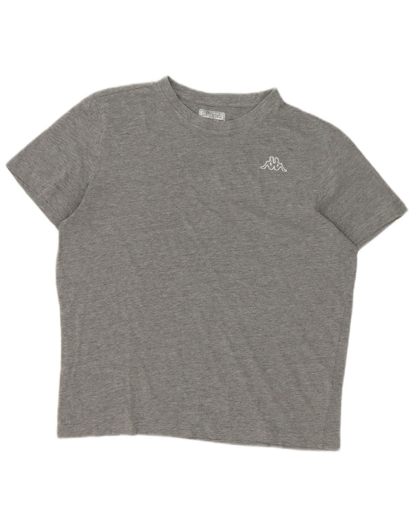 T-shirt uomo Kappa Top Large in cotone grigio