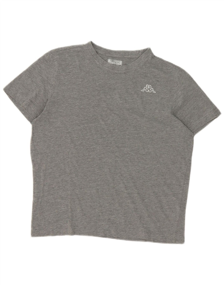 T-shirt uomo Kappa Top Large in cotone grigio