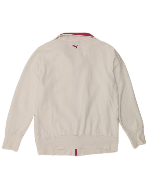 Giacca da ginnastica da donna con grafica Puma UK 14 Large White Colourblock